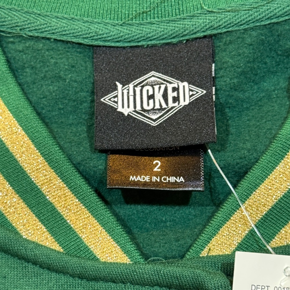 Wicked Emerald City Varsity Jacket Women's Plus Size 2 NWT Hot Topic Universal - Picture 7 of 16